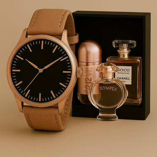 212 VIP, Pac Rabanne Olymp et Chan Coc + 1 Montre Femme OFFERTE