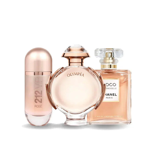 212 VIP, Pac Rabanne Olymp et Chan Coc + 1 Montre Femme OFFERTE